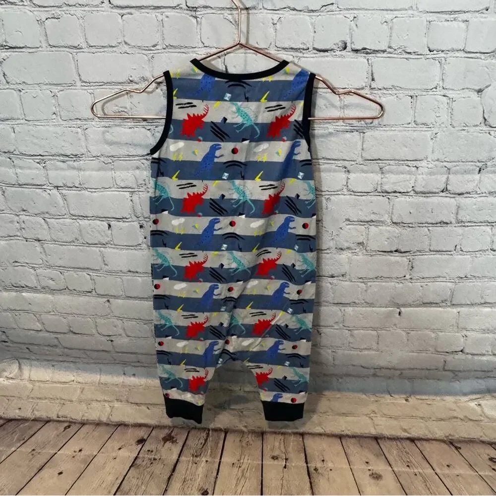 Rags to Raches Dinosaur Sleeveless Romper